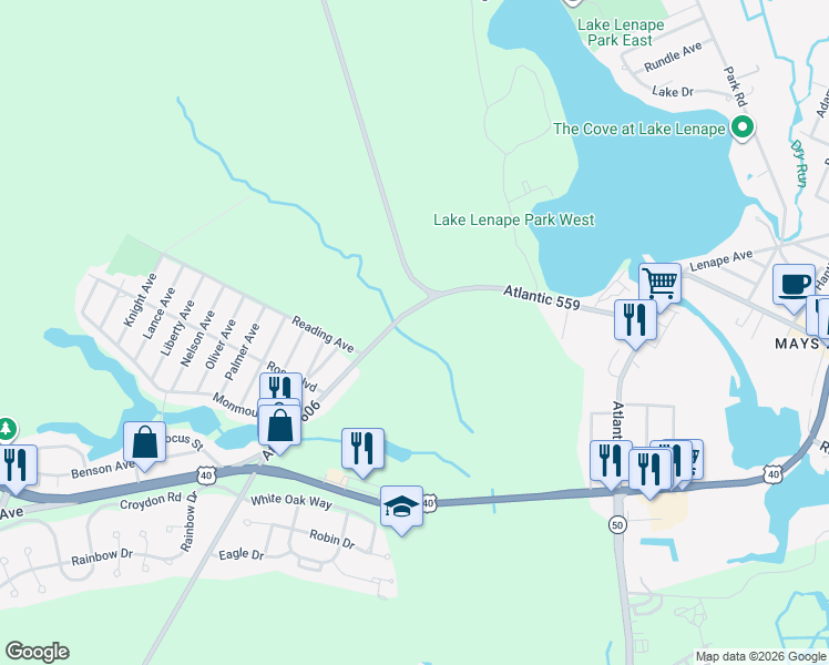 map of restaurants, bars, coffee shops, grocery stores, and more near 6200 Old Harding Highway in Hamilton