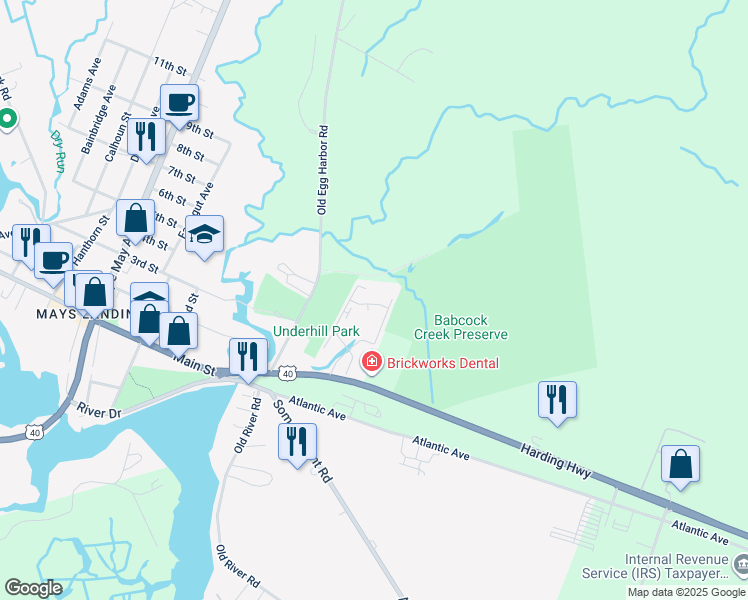 map of restaurants, bars, coffee shops, grocery stores, and more near 706 Meadowbrook Drive in Hamilton