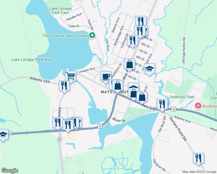 map of restaurants, bars, coffee shops, grocery stores, and more near 6015 Main Street in Hamilton