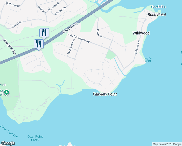 map of restaurants, bars, coffee shops, grocery stores, and more near 724 Lucky Avenue in Abingdon