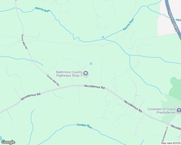 map of restaurants, bars, coffee shops, grocery stores, and more near 9 Clarks Lane in Reisterstown