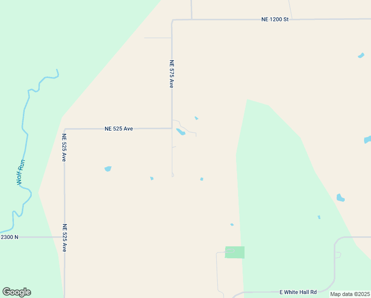 map of restaurants, bars, coffee shops, grocery stores, and more near 1139 Northeast 575 Avenue in Roodhouse