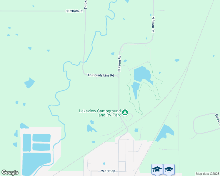 map of restaurants, bars, coffee shops, grocery stores, and more near 19868 Raum Road in Lawson