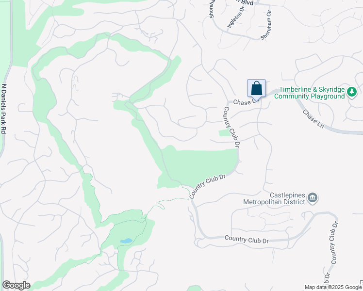 map of restaurants, bars, coffee shops, grocery stores, and more near 6156 Massive Peak Loop in Castle Rock