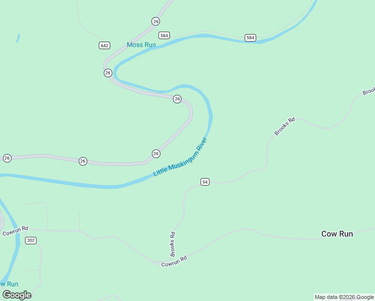 map of restaurants, bars, coffee shops, grocery stores, and more near in Cow Run
