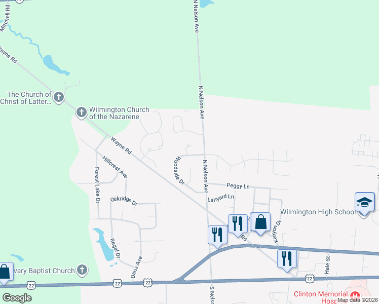 map of restaurants, bars, coffee shops, grocery stores, and more near 601 Quiet Creek Court in Wilmington