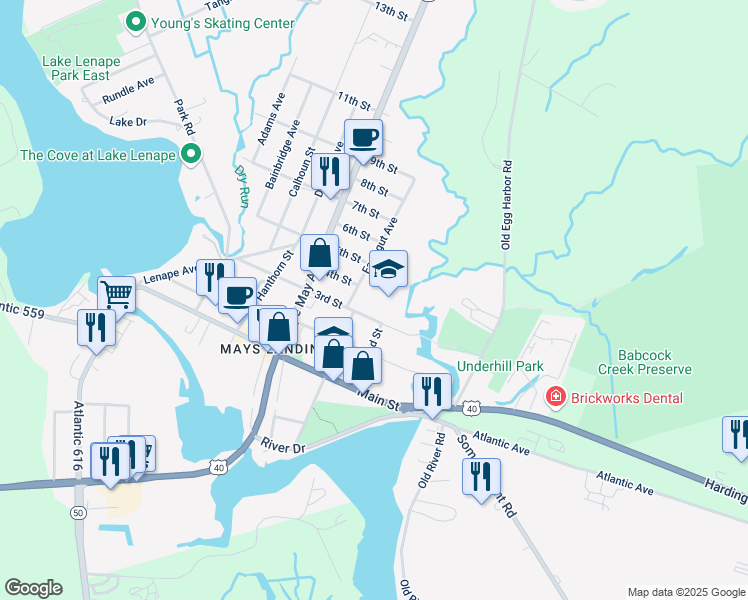 map of restaurants, bars, coffee shops, grocery stores, and more near 5801 3rd Street in Hamilton