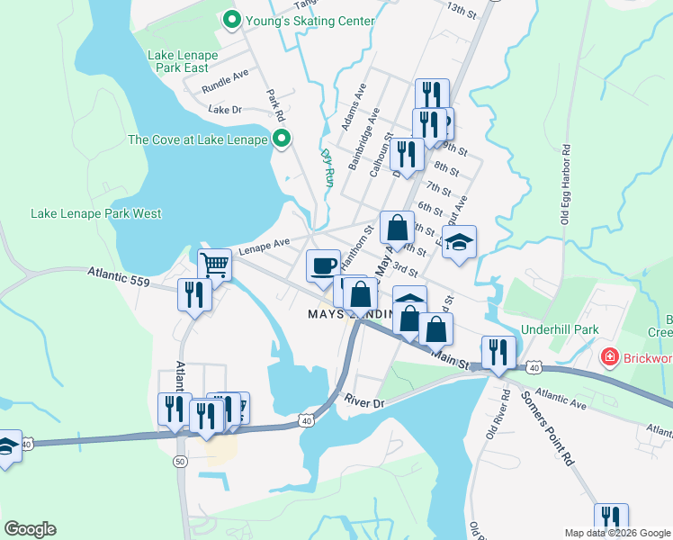 map of restaurants, bars, coffee shops, grocery stores, and more near 221 Acorn Terrace in Hamilton