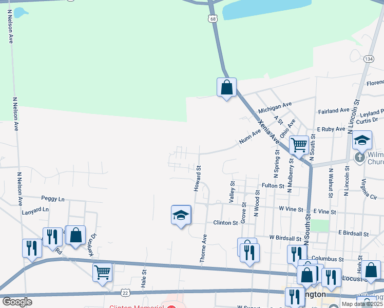 map of restaurants, bars, coffee shops, grocery stores, and more near 202 Jeanie Wilson Way in Wilmington