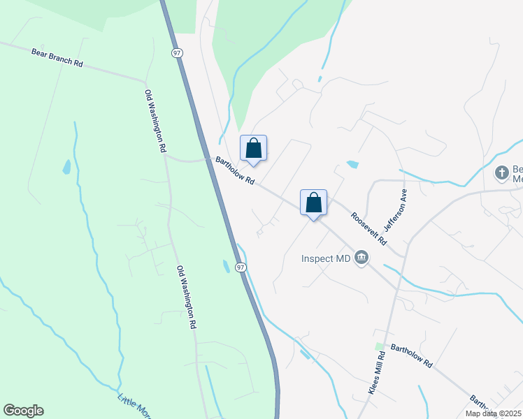 map of restaurants, bars, coffee shops, grocery stores, and more near 4 Orchard Place in Sykesville