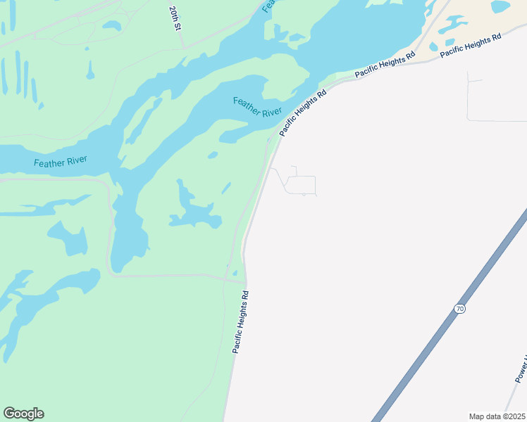 map of restaurants, bars, coffee shops, grocery stores, and more near 1 Pacific Heights Road in Oroville