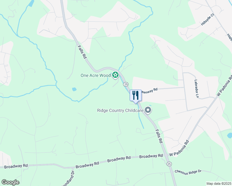 map of restaurants, bars, coffee shops, grocery stores, and more near 6 Rises Court in Cockeysville