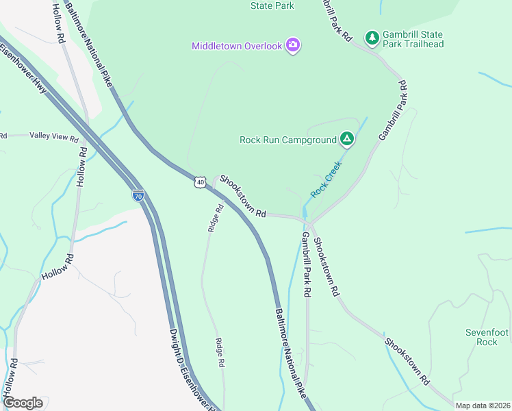 map of restaurants, bars, coffee shops, grocery stores, and more near 4900 Shookstown Road in Frederick