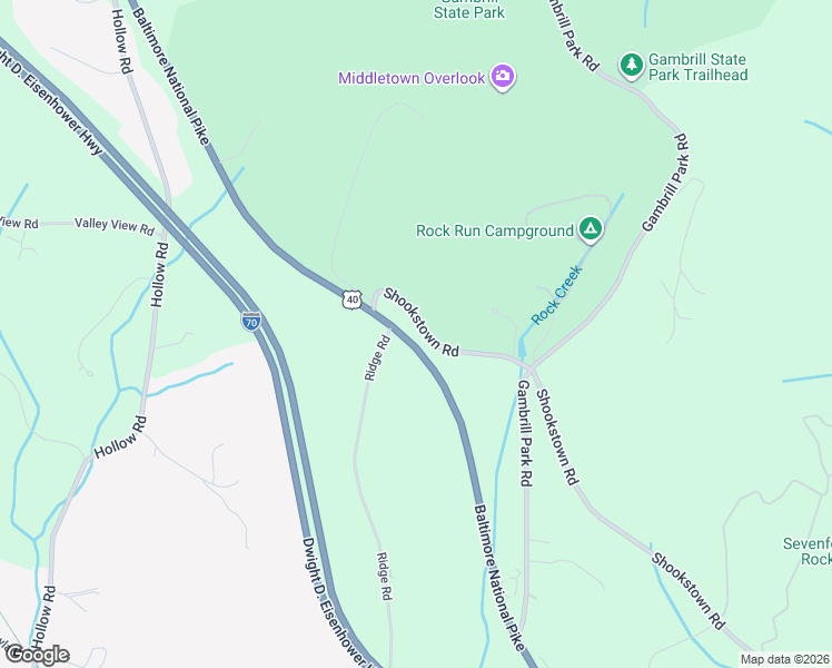 map of restaurants, bars, coffee shops, grocery stores, and more near 4835 Shookstown Road in Frederick