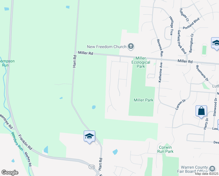map of restaurants, bars, coffee shops, grocery stores, and more near 910 Grandstone Court in Lebanon