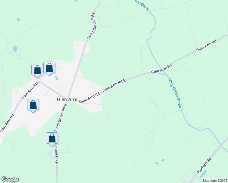 map of restaurants, bars, coffee shops, grocery stores, and more near 5435 Glen Arm Road in Glen Arm