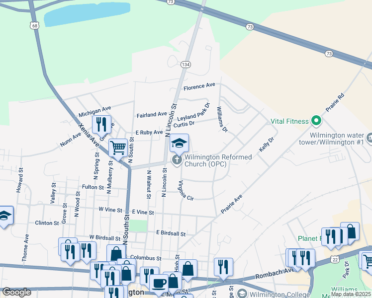 map of restaurants, bars, coffee shops, grocery stores, and more near 291 Lorish Avenue in Wilmington