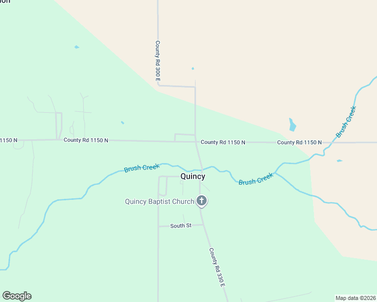 map of restaurants, bars, coffee shops, grocery stores, and more near 3167-3185 County Road 1150 North in Quincy