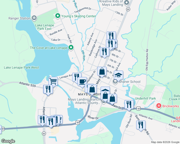map of restaurants, bars, coffee shops, grocery stores, and more near 6208 5th Street in Hamilton