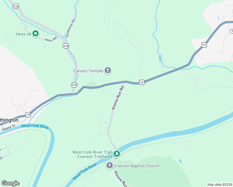 map of restaurants, bars, coffee shops, grocery stores, and more near 193 Main Street in Fairmont