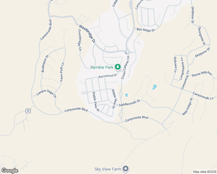 map of restaurants, bars, coffee shops, grocery stores, and more near 6437 Saddlesmith Street in Castle Pines