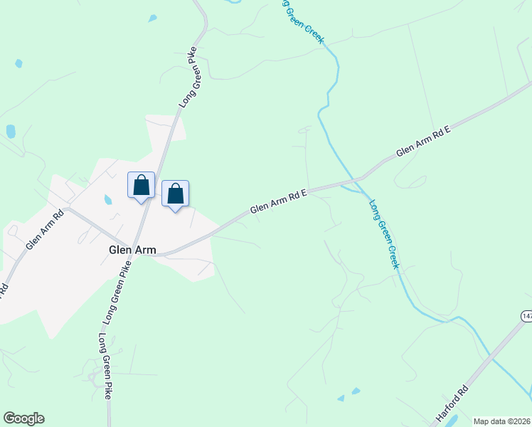 map of restaurants, bars, coffee shops, grocery stores, and more near 5451 Glen Arm Road in Glen Arm