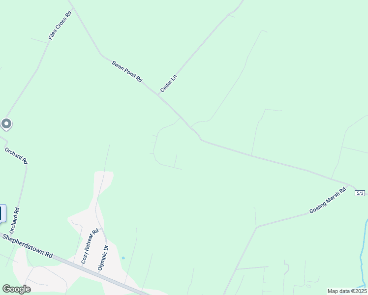 map of restaurants, bars, coffee shops, grocery stores, and more near 58 Mason Lane in Martinsburg