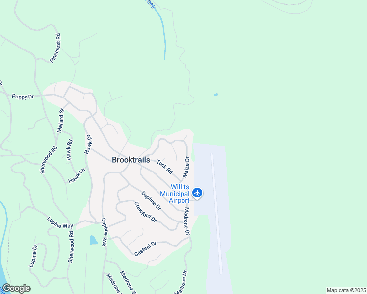 map of restaurants, bars, coffee shops, grocery stores, and more near 27220 Maize Drive in Willits