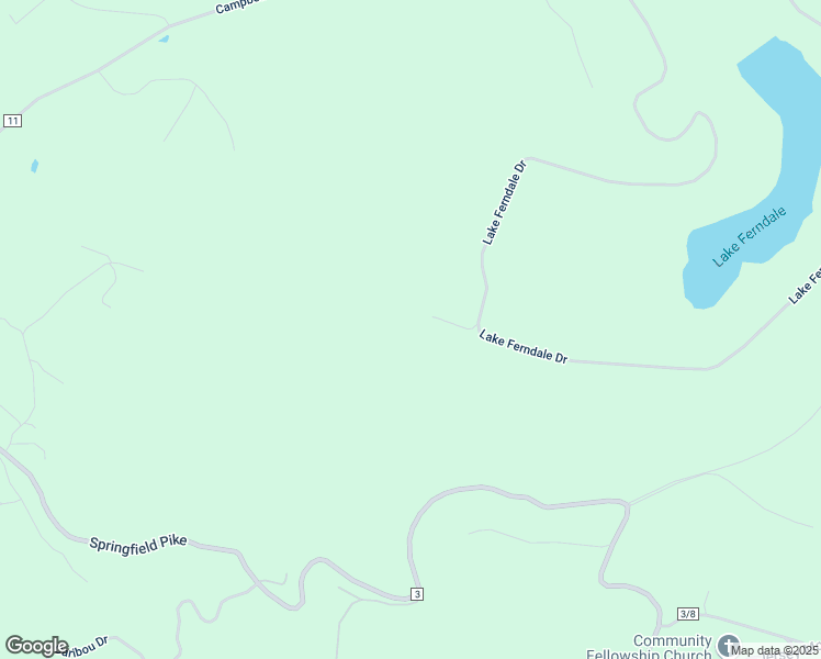 map of restaurants, bars, coffee shops, grocery stores, and more near 121 Fern Lane in Springfield