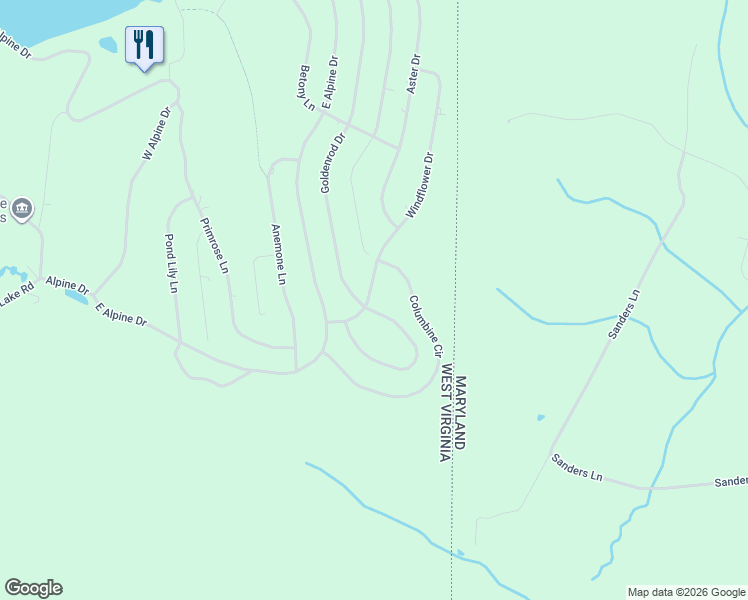 map of restaurants, bars, coffee shops, grocery stores, and more near 390 애스터 서클 in Terra Alta