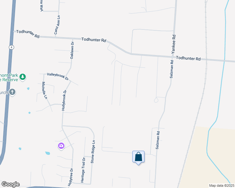 map of restaurants, bars, coffee shops, grocery stores, and more near 3767 Amity Lane in Middletown
