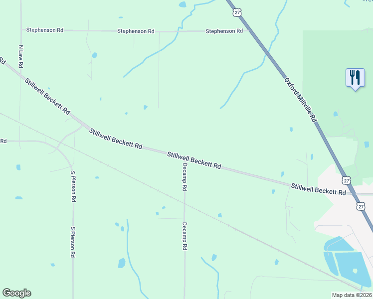 map of restaurants, bars, coffee shops, grocery stores, and more near 4390 Stillwell Beckett Road in Hamilton