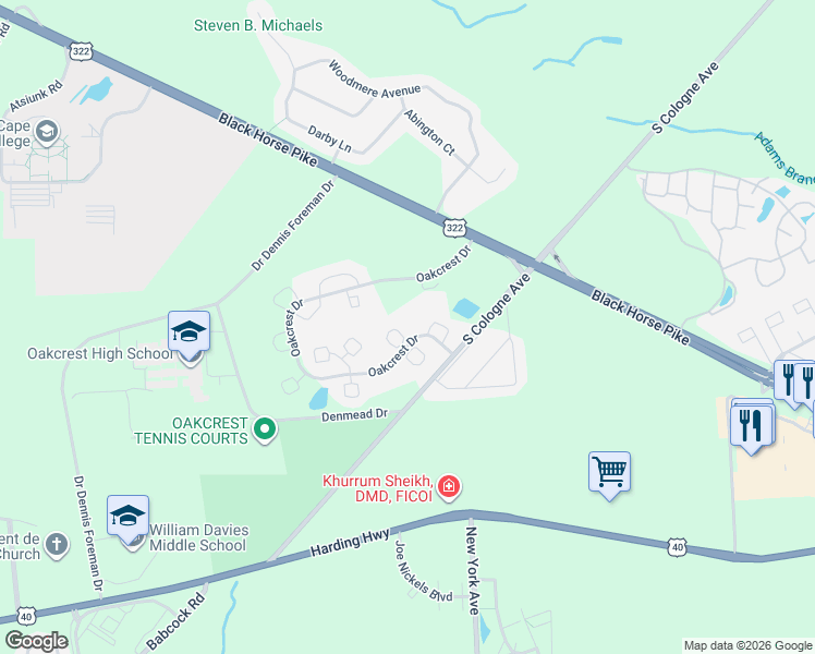 map of restaurants, bars, coffee shops, grocery stores, and more near 4865 Bala Court in Hamilton