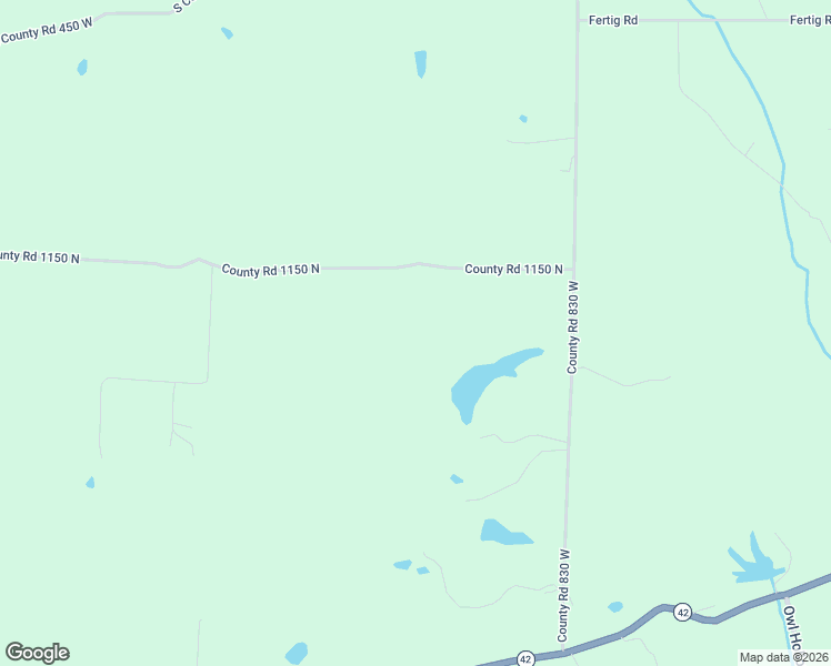map of restaurants, bars, coffee shops, grocery stores, and more near 8600 County Road 1150 North in Poland