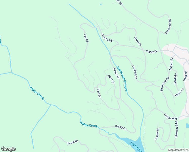 map of restaurants, bars, coffee shops, grocery stores, and more near 27119 Bear Terrace in Willits