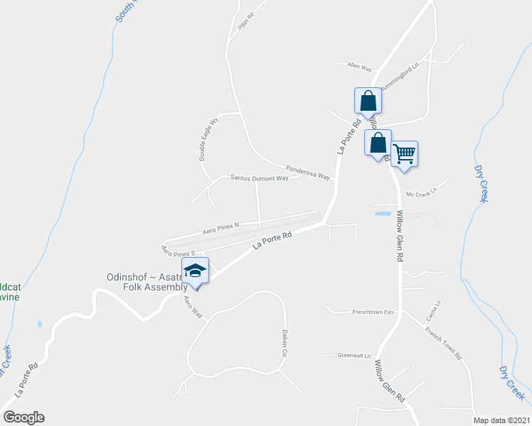 map of restaurants, bars, coffee shops, grocery stores, and more near 17091 Bryan Allen Way in Challenge-Brownsville