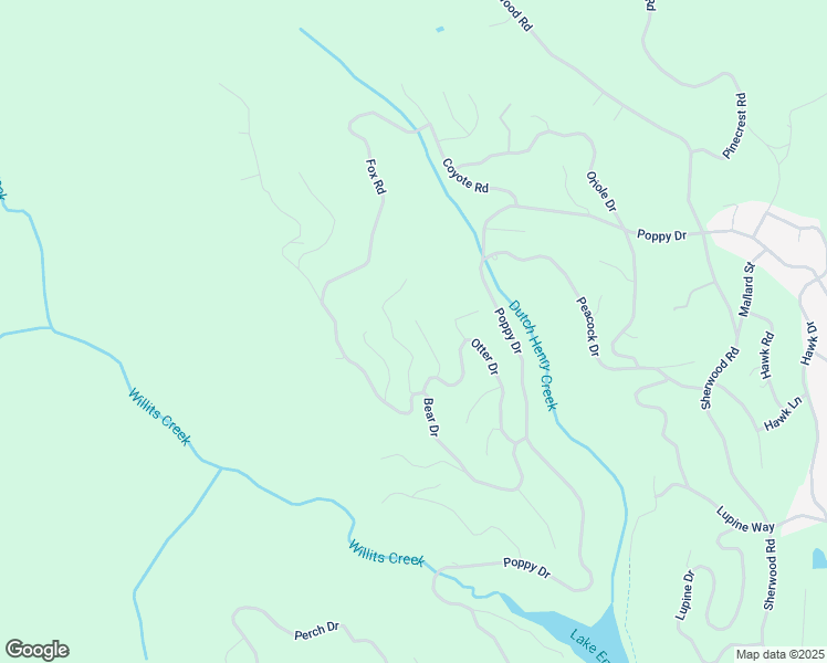 map of restaurants, bars, coffee shops, grocery stores, and more near 27119 Bear Terrace in Willits