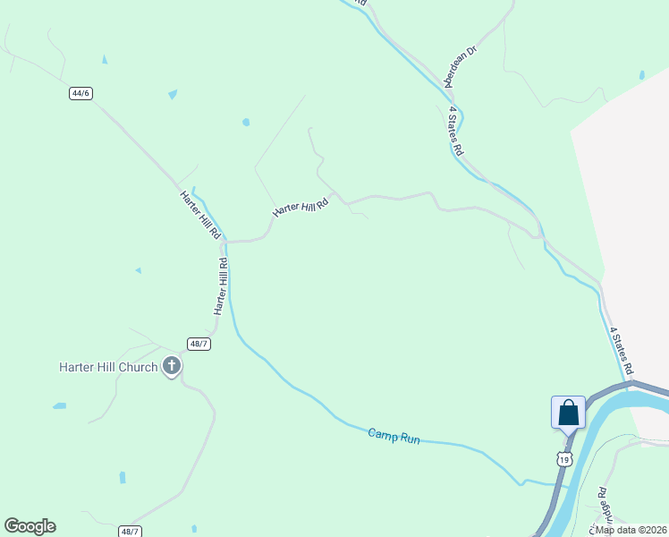 map of restaurants, bars, coffee shops, grocery stores, and more near Harter Hill Road in Worthington