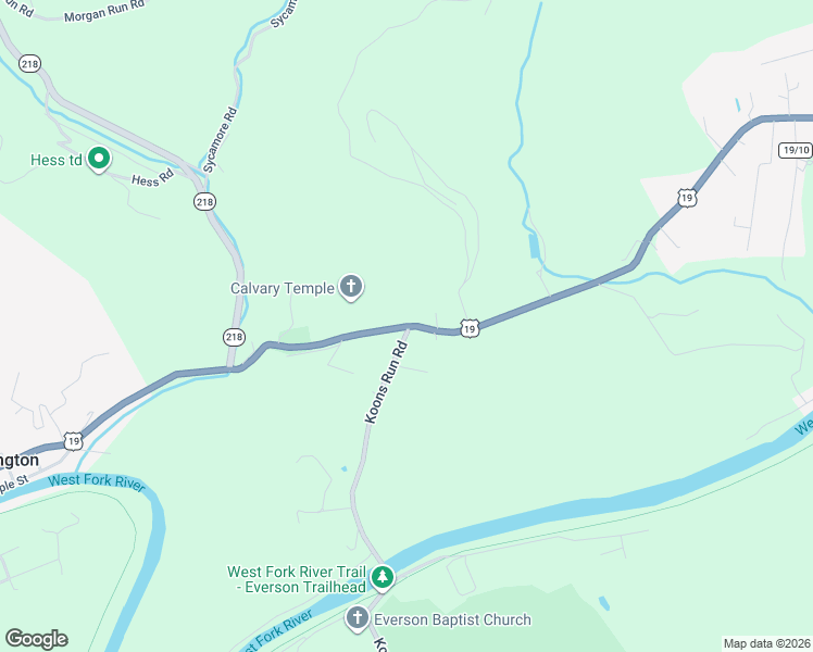 map of restaurants, bars, coffee shops, grocery stores, and more near 193 Main Street in Fairmont