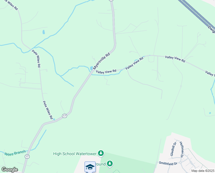 map of restaurants, bars, coffee shops, grocery stores, and more near 3919 Valley View Road in Middletown