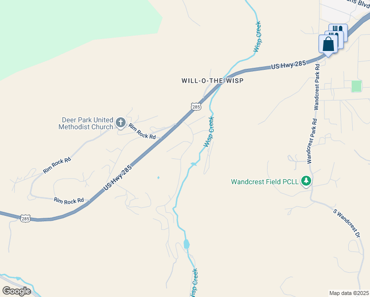 map of restaurants, bars, coffee shops, grocery stores, and more near 57 Sunlight Lane in Bailey