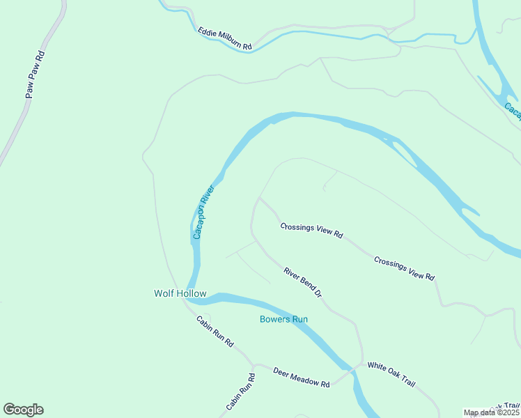 map of restaurants, bars, coffee shops, grocery stores, and more near 26 Crossings View Road in Paw Paw