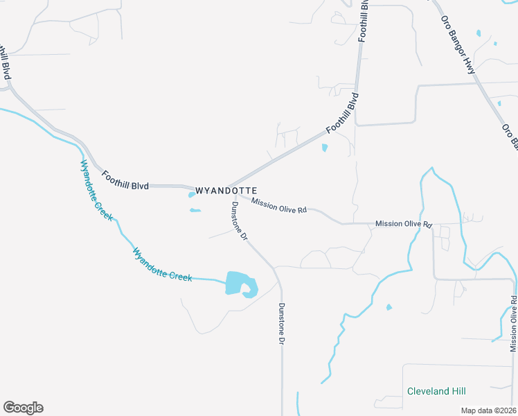 map of restaurants, bars, coffee shops, grocery stores, and more near 30 Mission Olive Road in Oroville