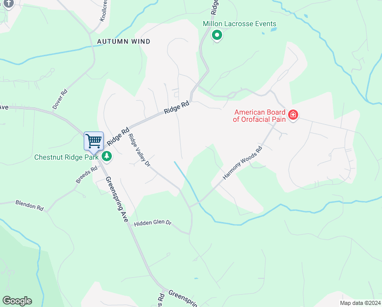 map of restaurants, bars, coffee shops, grocery stores, and more near 13 Valley Glen Court in Reisterstown