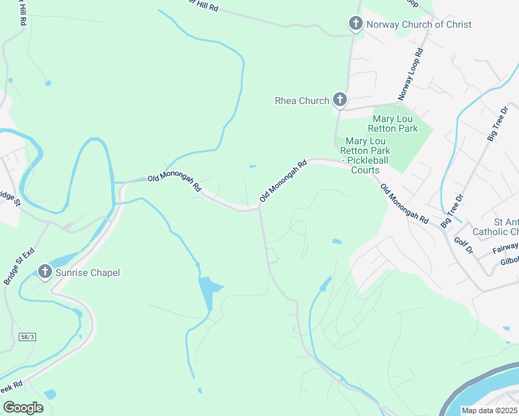 map of restaurants, bars, coffee shops, grocery stores, and more near Holbert Road in Fairmont