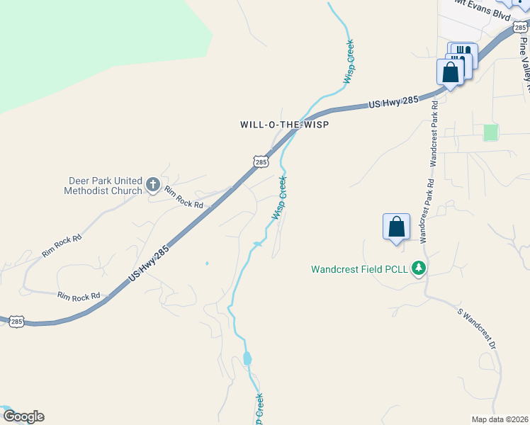map of restaurants, bars, coffee shops, grocery stores, and more near 120 Wisp Creek Drive in Bailey