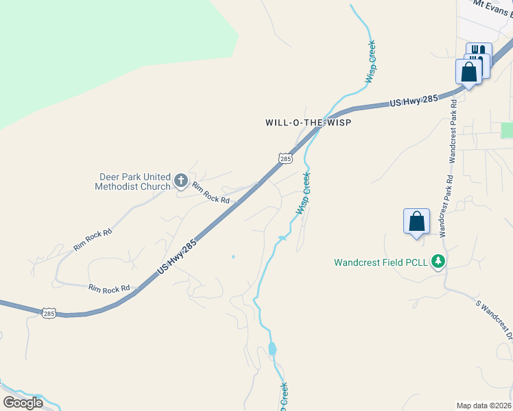 map of restaurants, bars, coffee shops, grocery stores, and more near 57 Sunlight Lane in Bailey