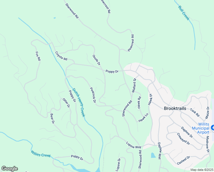 map of restaurants, bars, coffee shops, grocery stores, and more near 26881 Oriole Dr in Willits