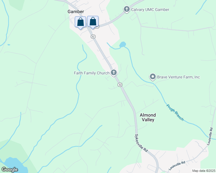 map of restaurants, bars, coffee shops, grocery stores, and more near 4216 Sykesville Road in Finksburg