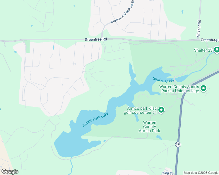 map of restaurants, bars, coffee shops, grocery stores, and more near 4438 Fairway Lane in Lebanon